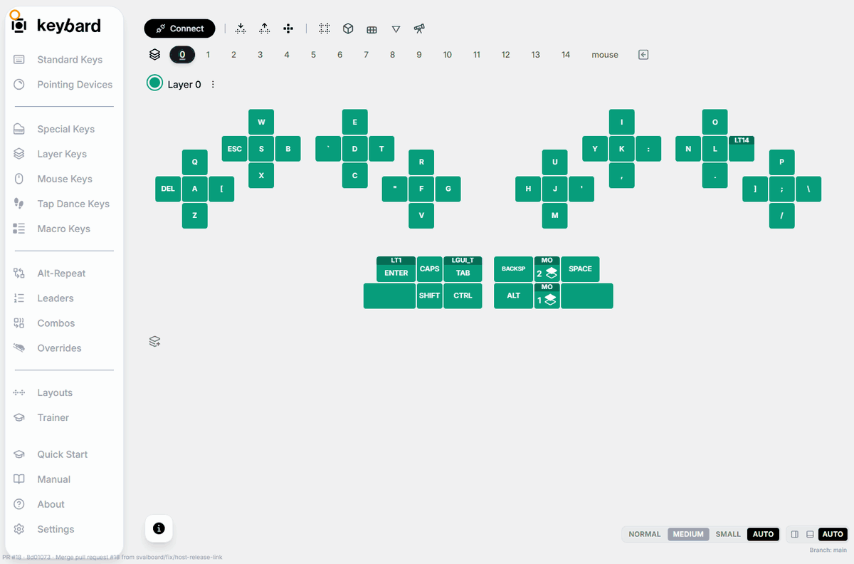 Compare layers together: actual Keybard workflow